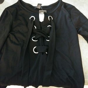 Rue 21 shirt long sleeve (skinny not flare) crop